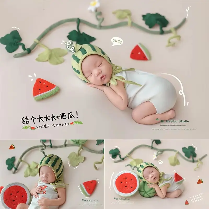 Watermelon Theme Set - Newborn Photography Props - Image 5